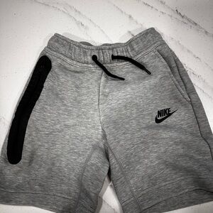 Nike Kids Heather Gray Shorts with Black Accents